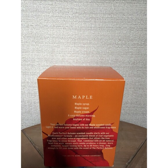 The White Barn Candle Company The Perfect Autumn Maple Scented Candle - Picture 2 of 3